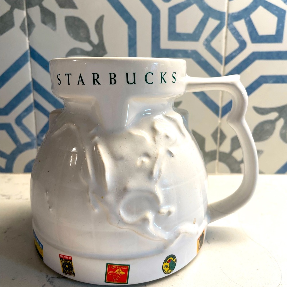 Early Starbucks Ceramic Large Travel Mug